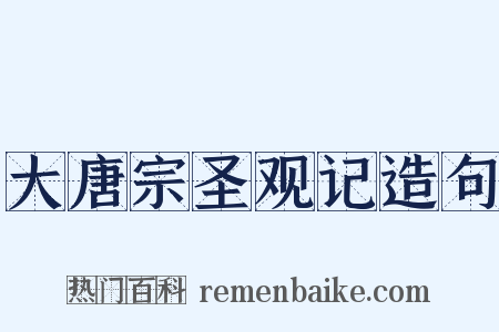 大唐宗圣观记造句是什么意思的图片